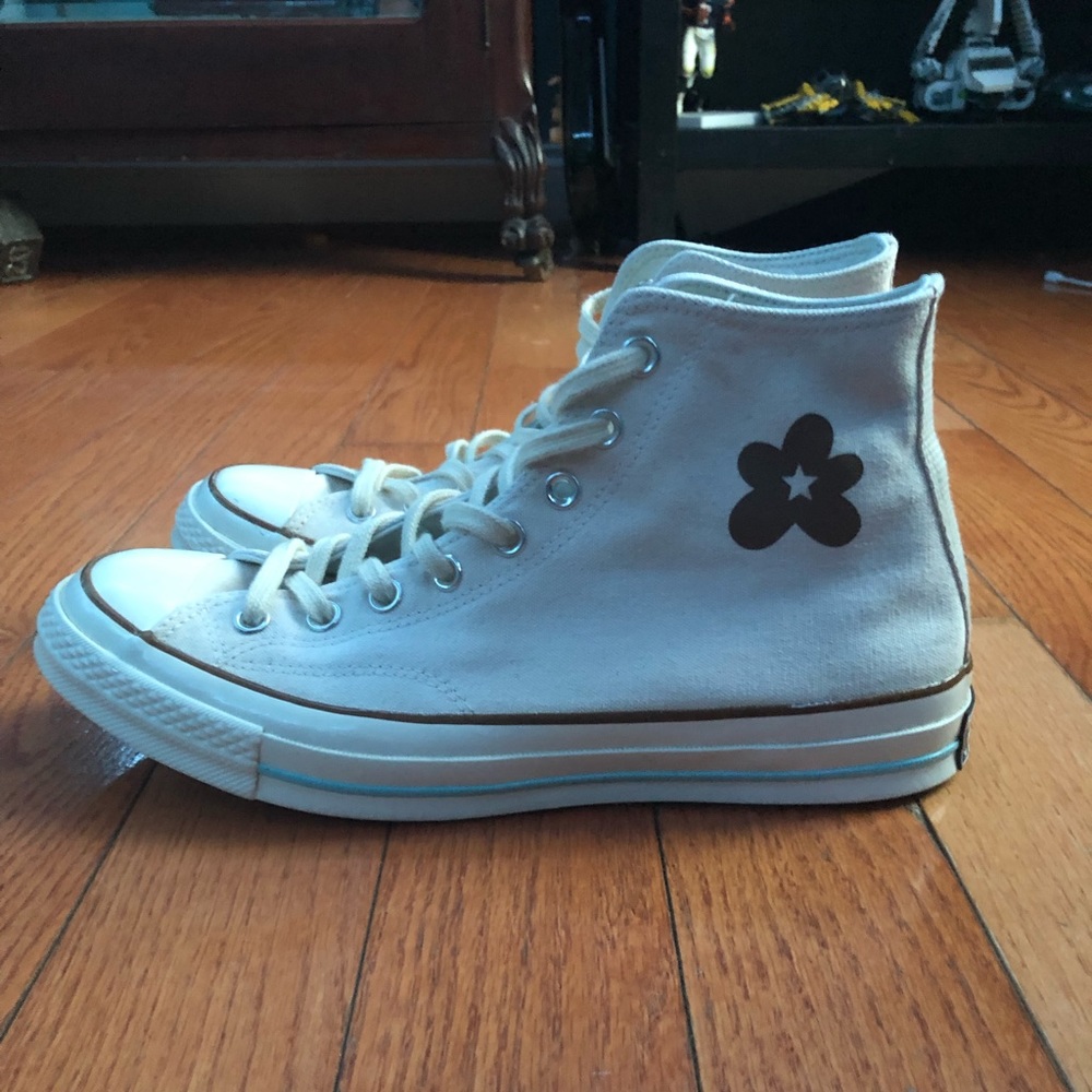 CONVERSE GOLF LE FLEUR X CHUCK 70 HI 'PARCHMENT CANVAS 10.5